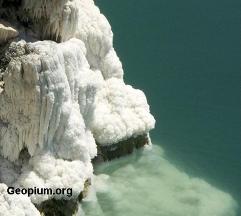 Salt shoreline, Dead Sea