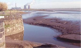 Tidal flats in Cheshire