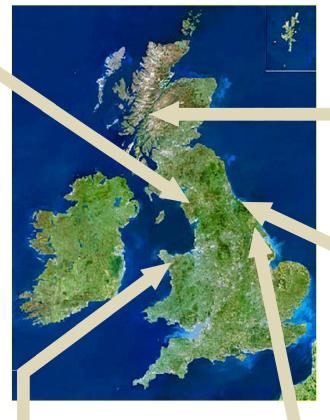 Glaciation in Britain Map