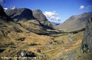 U-shaped glacial valley, Glencoe, Scotland