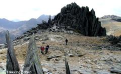 Rocks broken by freeze-thaw action, Snowdonia.