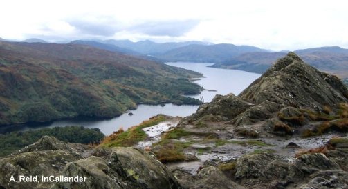 Ben A'an, schist in Scotland