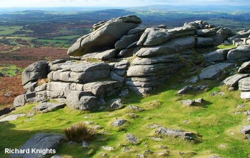 Granite on Dartmoor