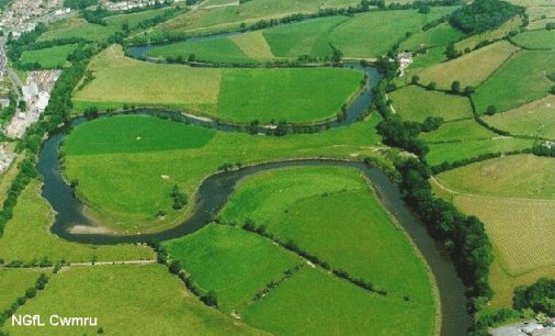 Towy floodplain, South Wales