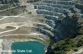 Working slate quarry at Delabole, Cornwall