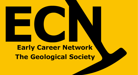 early career network the geological society with yellow background and black text