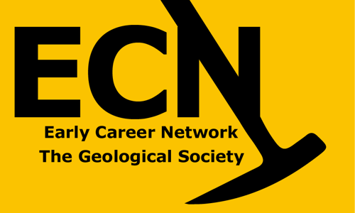 early career network the geological society with yellow background and black text