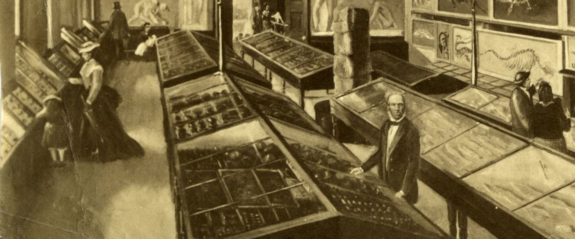 Cropped version of the print of Charles Moore's Free Museum