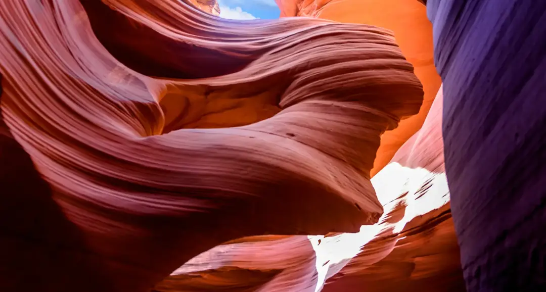 red and purple rock formations