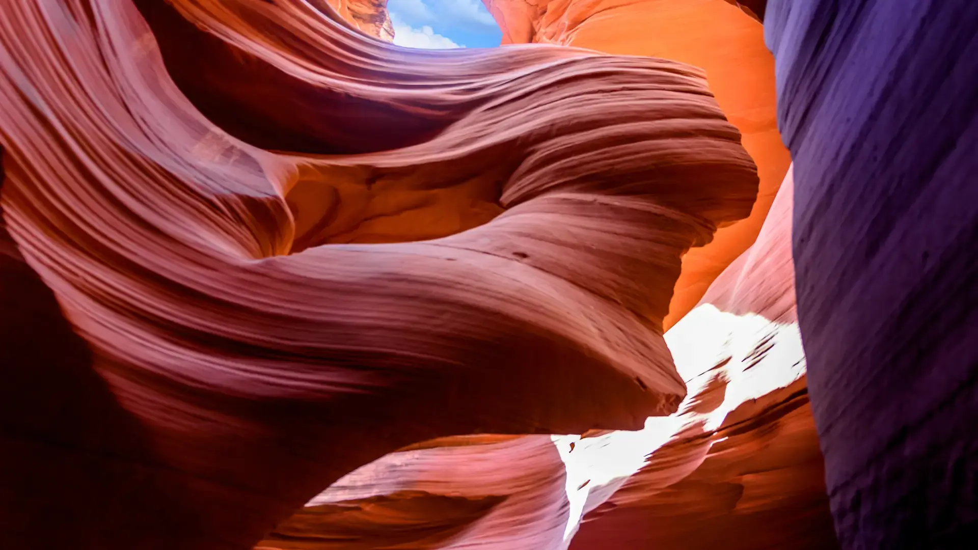 red and purple rock formations
