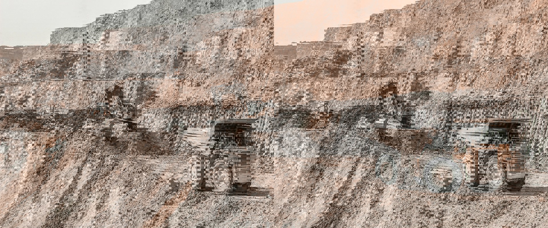 mining equipment at a quarry