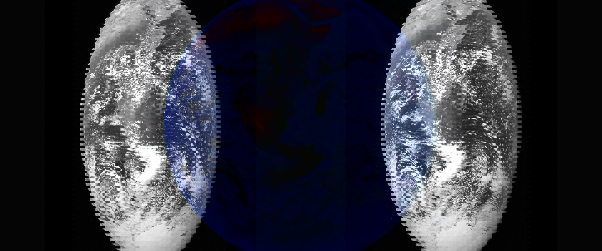 view of earth as a globe from space