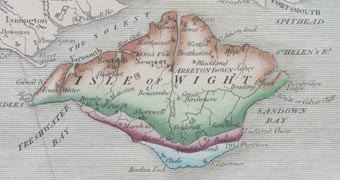 William Smith's 1st version of the Isle of Wight
