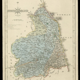 Geological map of Northumberland by Joseph Fryer