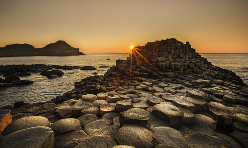 Image - Giants Causeway Sunset copyright Wayne Brittle