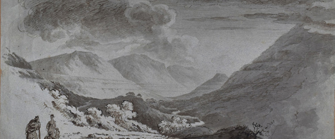 Drawing by James Skene, ‘Parallel roads of Glen Roy'
