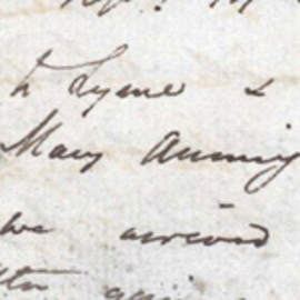 Detail from the diary of Roderick Murchison