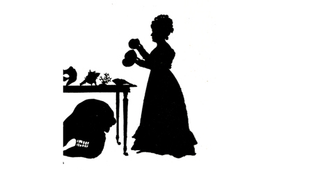 Silhouette of Mary Buckland