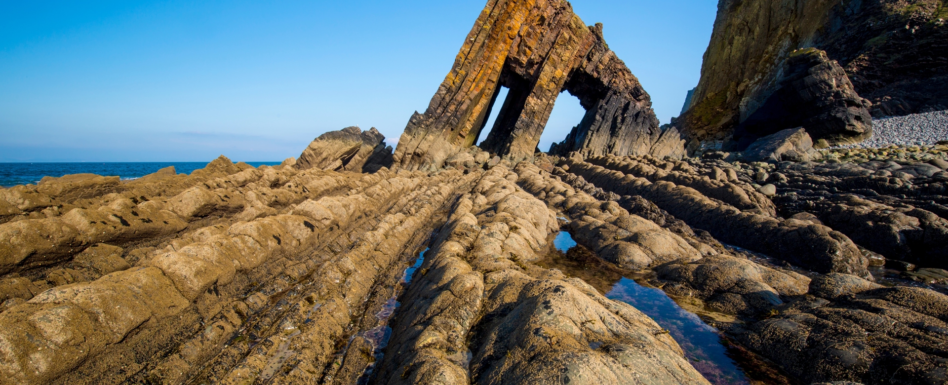 Blackchurch rock, Hartland, Devon UK