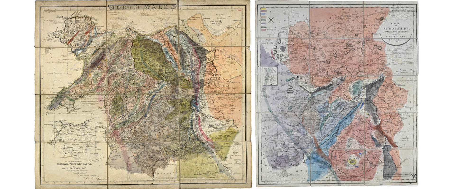 Greenough's geological maps of North Wales and Shropshire