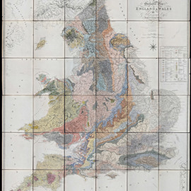 First edition of George Bellas Greenough's 'Geological Map of England and Wales' (1820)