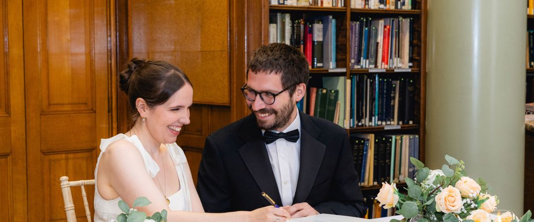 Wedding ceremony at the Upper Library