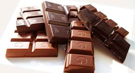 bars of chocolate piled on top of each other