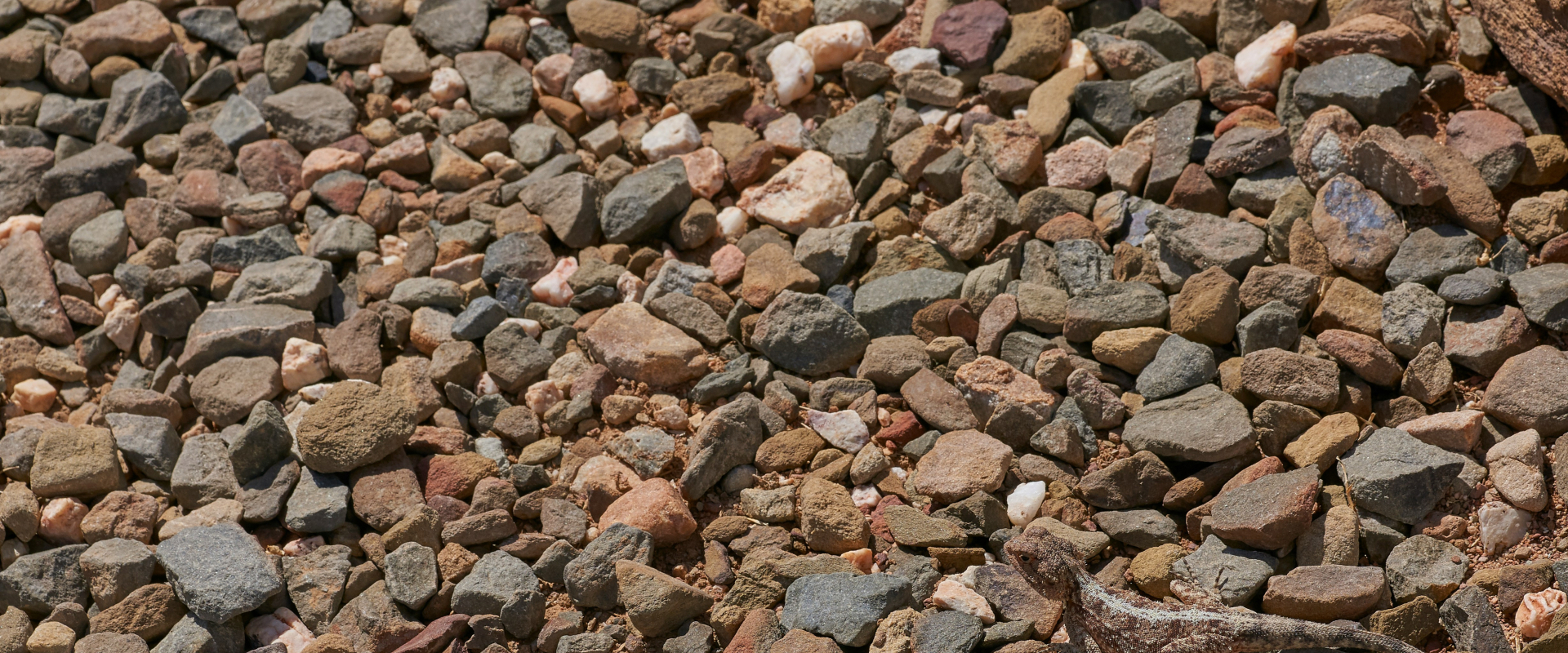 A pile of brown rocks