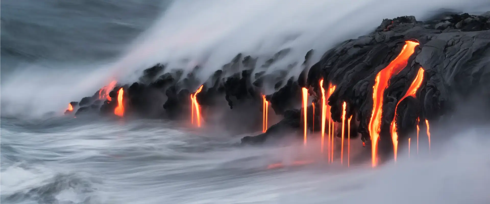 Rock Lava And Mist