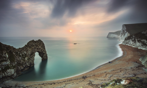 Image - Durdle Door Sundown, copyright Wayne Brittle