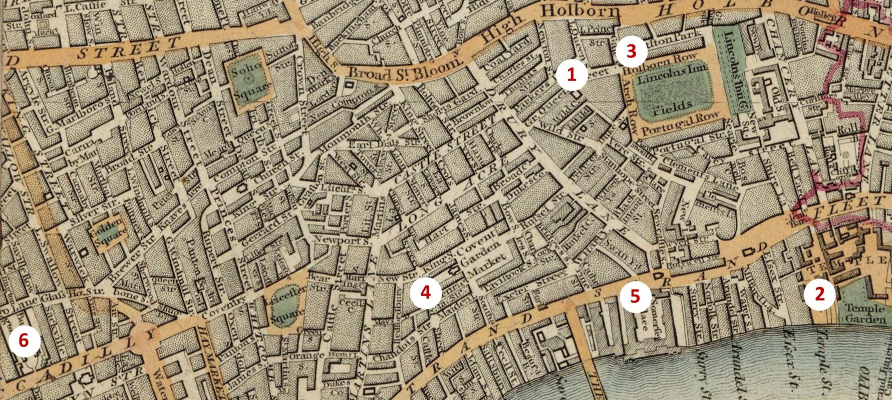 Locations of the Society's Premises