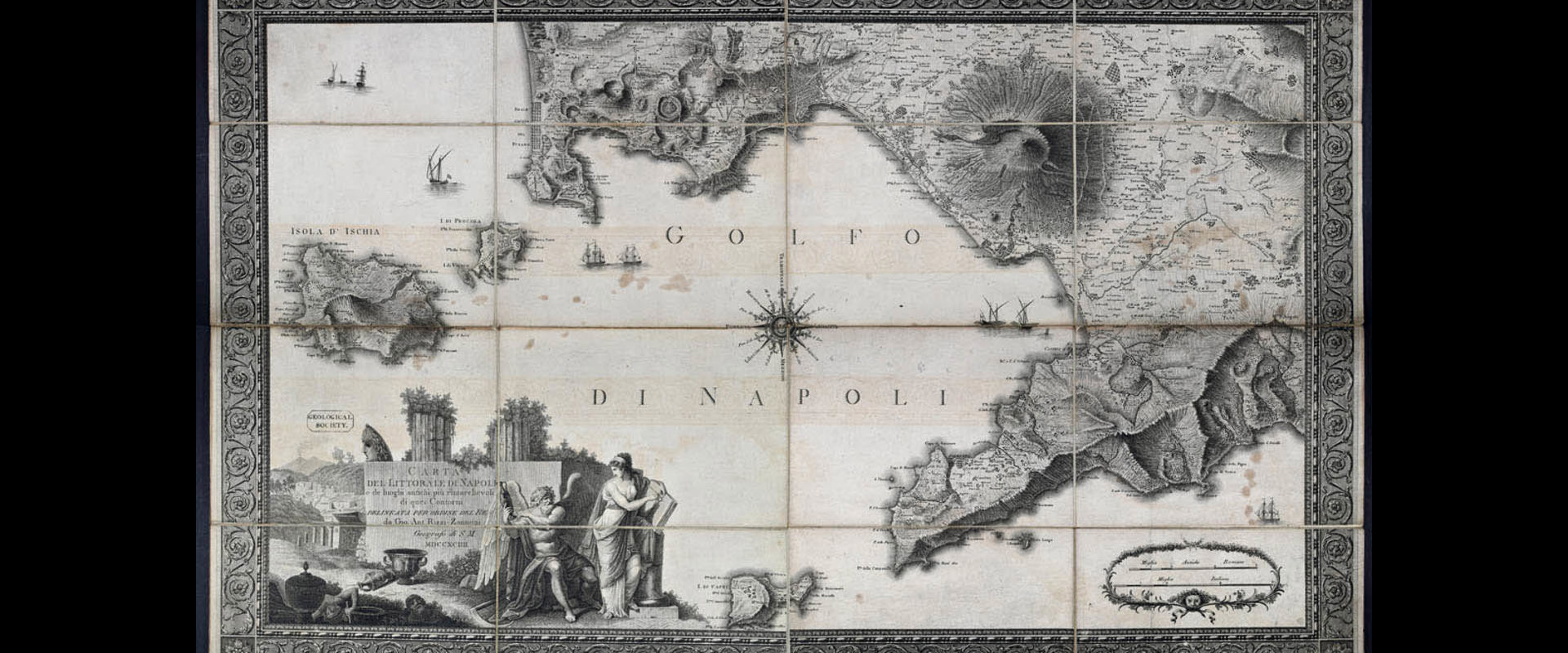 'Carta del littorale di Napoli e de luoghi antichi più rimarchevoli di quei contorni' [Map of the coast of Naples and the more remarkable ancient places...], (1794). 