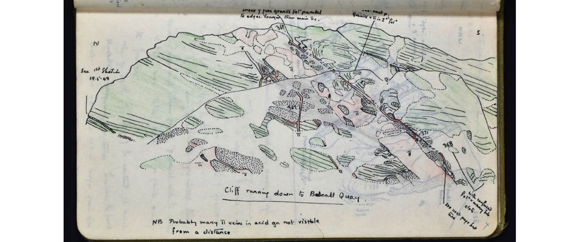Watson's field book of notes and sketches made on Scourie, 1948. (LDGSL/1078/B/9).
