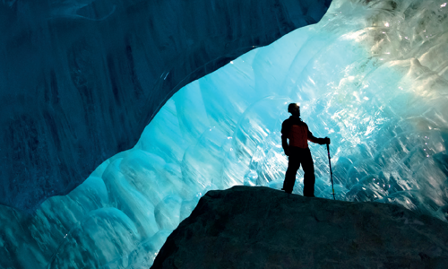 TGA Annual Report Cover - Geoscientist in cavern