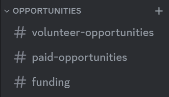 Screenshot of the 'Opportunities' category on GEON