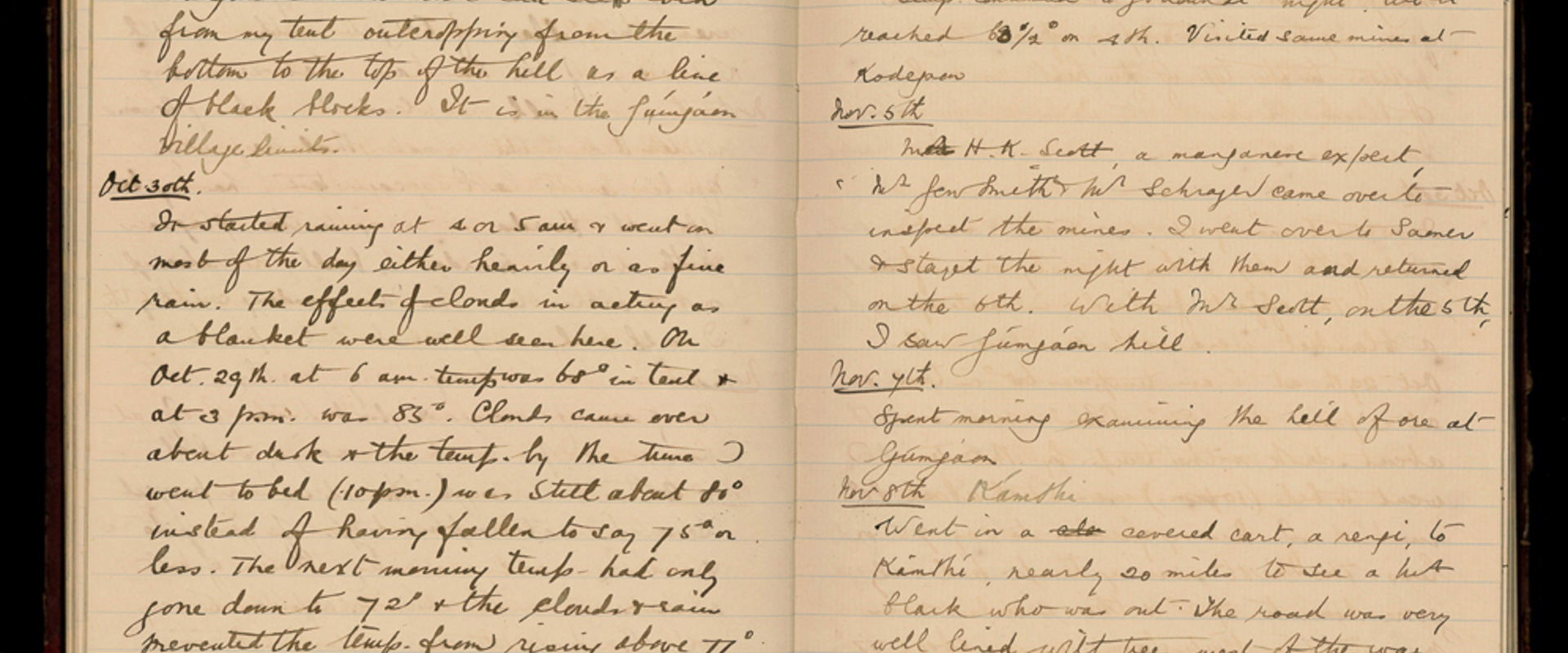 Fermor's diary pp100-101