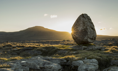 Erratic Boulder Sunburst by Wayne Brittle