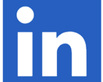 Blue LinkedIn logo