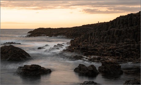 Giants Causeway at dusk