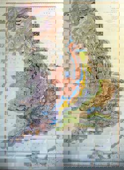 William Smith 1815 Geological Map of England and Wales with part of Scotland unfolded
