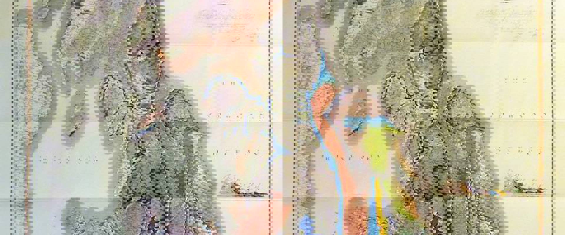 William Smith 1815 Geological Map of England and Wales with part of Scotland unfolded