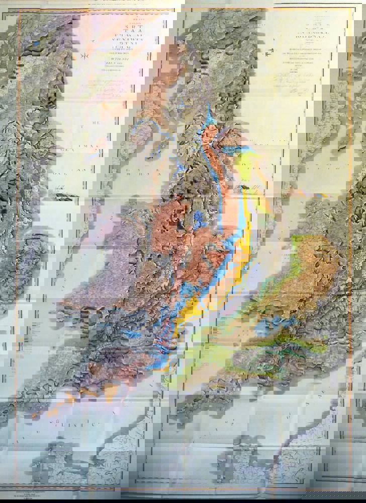 William Smith 1815 Geological Map of England and Wales with part of Scotland unfolded