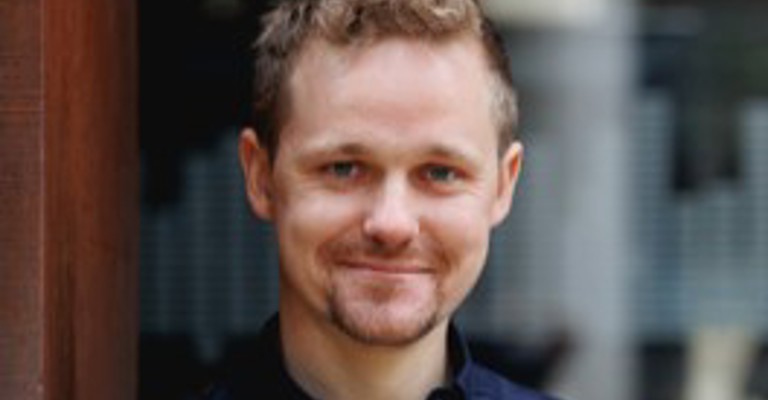 white man smiling