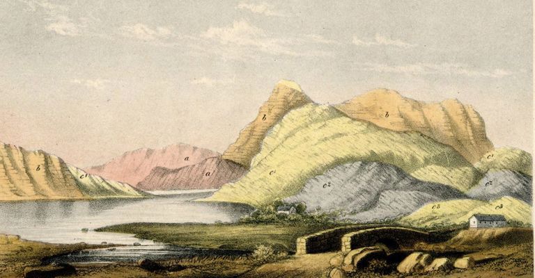 Loch Assynt and Quinag Mountain by Charlotte Dempster, 1859