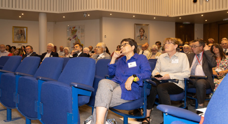 people seated in a lecture theatre