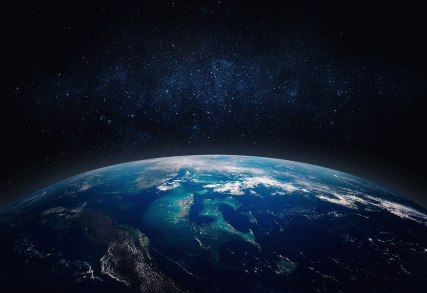 Blue Planet Earth Rise